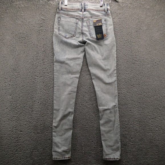 Indigo Rein Women's Sz 3 / 25 Mid Rise Ankle Denim Jeans Stonewashed - Picture 6 of 12